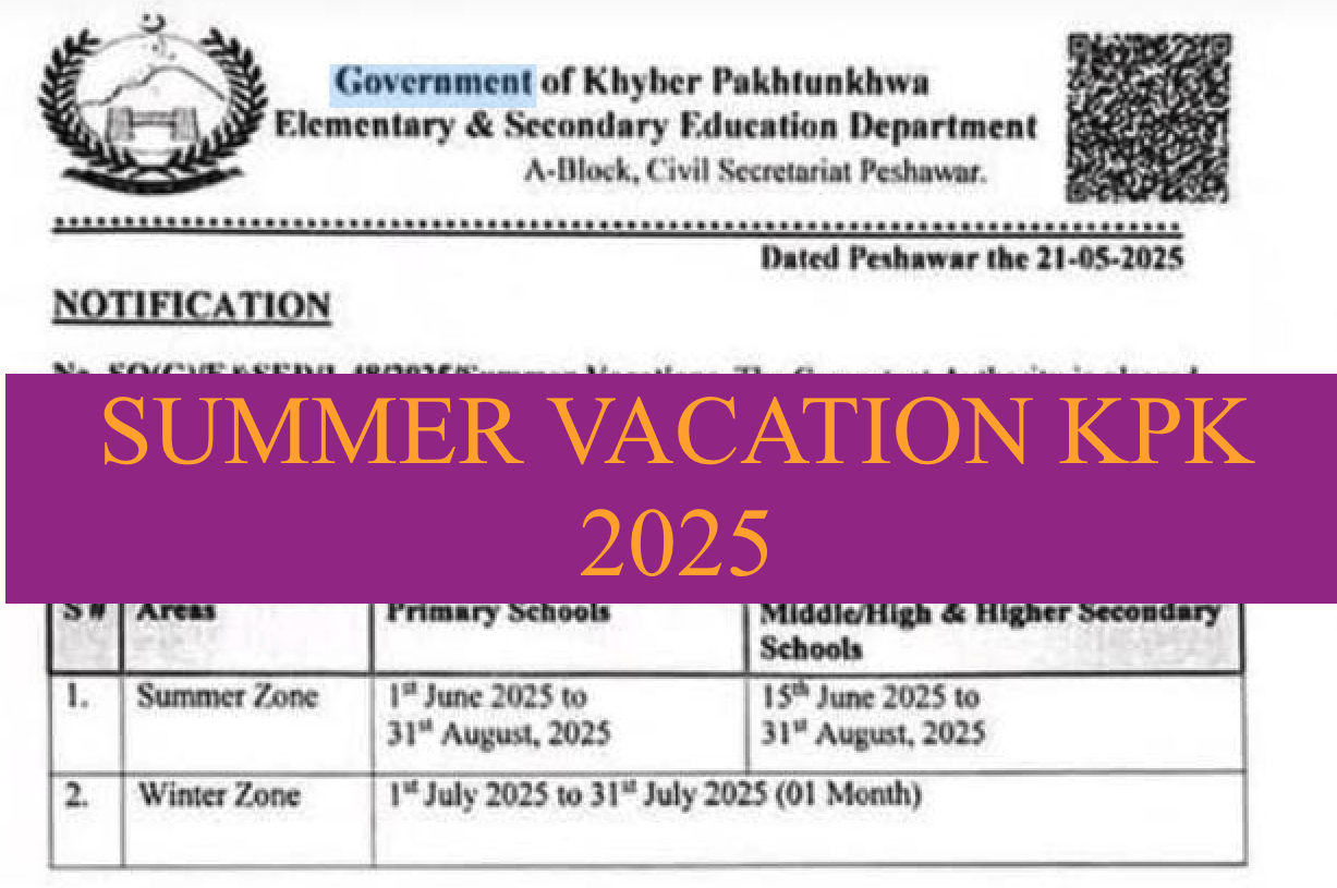 Summer Vacation KPK 2025
